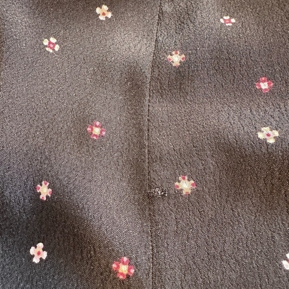 Ditsy Floral Plus Size Sleeveless Shirt Dress with Ties - Size 2X / 3X - Picture 8 of 8